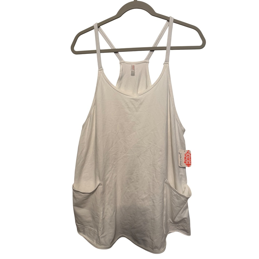 FP Movement Free People Hot Shot Mini Dress White OB1717792 Womens Small NWT